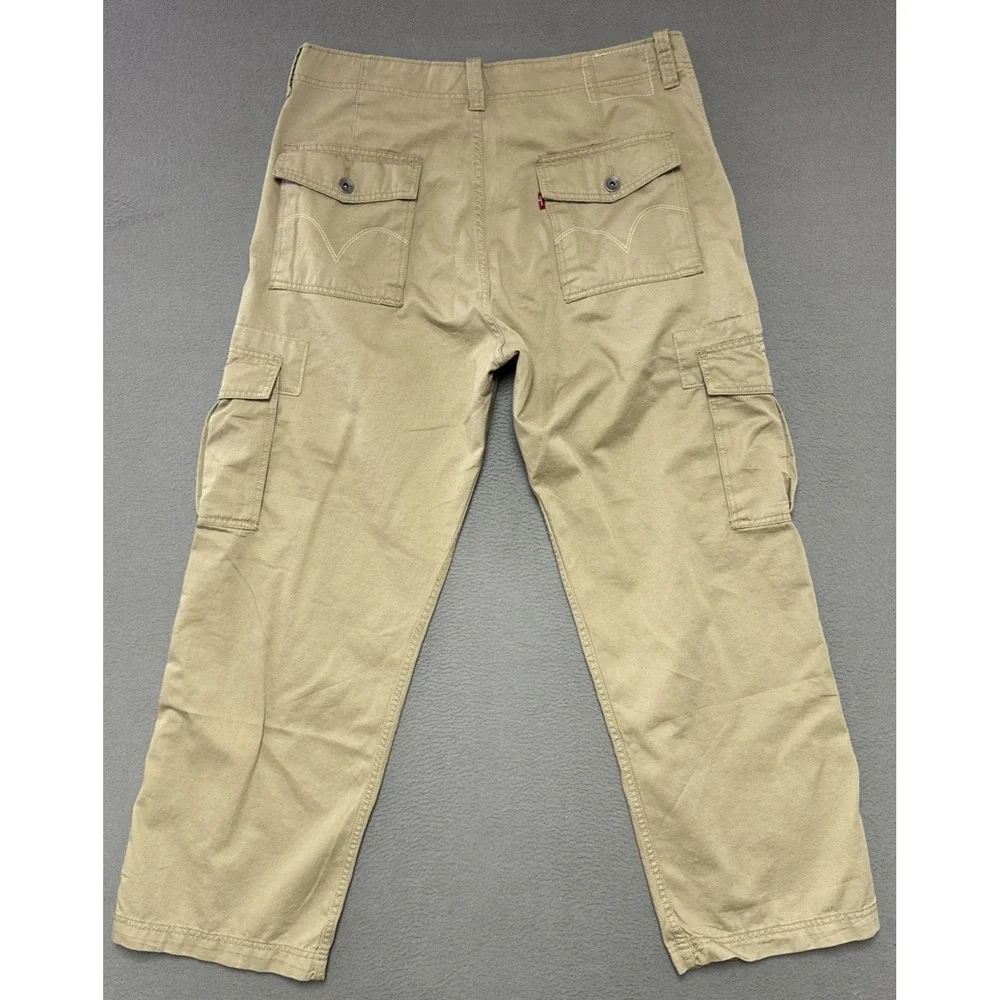 Levis Loose Straight Cargo Pants Y2K Baggy Relaxed Workwear Utility 38x32 /38x30